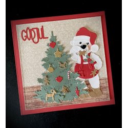 Dies/skre stencils, By Lene's BLD1793, Smt julepynt