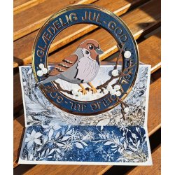 Dies/skre stencils, By Lene's BLD1795, Jule fugl (rdhals)