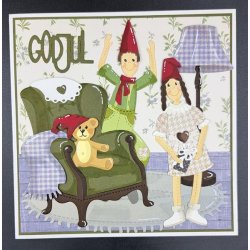 Dies/skre stencils, By Lene's BLD1798, Tilbehr til langbenet julenisse - BLD1796