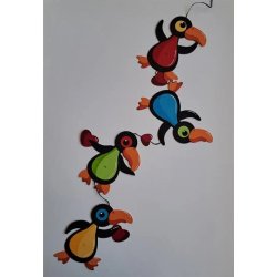 Dies/skre stencils, By Lene's BLD1806, Lille Tukan