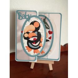 Dies/skre stencils, By Lene's BLD1806, Lille Tukan