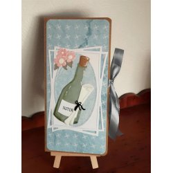 Dies/skre stencils, By Lene's BLD1807, Flaskepost/flaske &amp; papirrulle