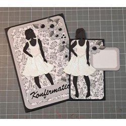 Dies/sk�re stencils, By Lene's BLD1813, pige silhuet, kjole, bukser, nederdel, top &amp; bluse