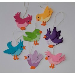 Dies/sk�re stencils, By Lene's BLD1821, Fugle 