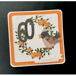 Dies/sk�re stencils, By Lene's BLD1821, Fugle 