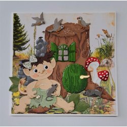 Dies/sk�re stencils, By Lene's BLD1825, Tilbeh�r til troldene (BLD1816) - st�vler, bukser, sweater, jakke, hat