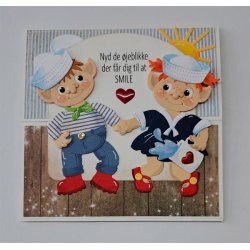 Dies/sk�re stencils, By Lene's BLD1826, Tilbeh�r til troldene (BLD1816) - matroskjole, hat og sko