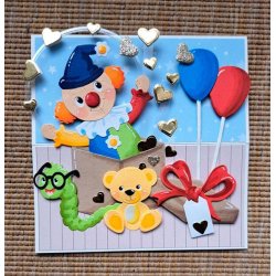 Dies/sk�re stencils, By Lene's BLD1832, Gave og bamse