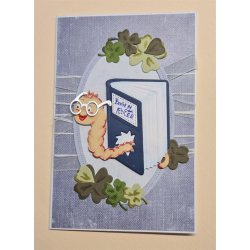 Dies/sk�re stencils, By Lene's BLD1833, Bog orm