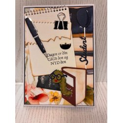 Dies/sk�re stencils, By Lene's BLD1833, Bog orm