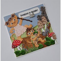 Dies/sk�re stencils, By Lene's BLD1841, Tilbeh�r til Troldeunger/Babytrolde (BLD1839), Sm�kbukser, tr�je, kjole &amp; st�vler