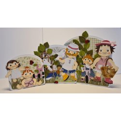 Dies/sk�re stencils, By Lene's BLD1843, Tilbeh�r til Troldeunger/Babytrolde (BLD1839), Trehjulet cykel i tr�