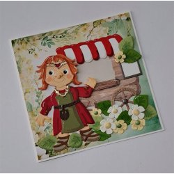 Dies/sk�re stencils, By Lene's BLD1845, Tilbeh�r til Vikinger (BLD1844), Piget�j &amp; fletninger