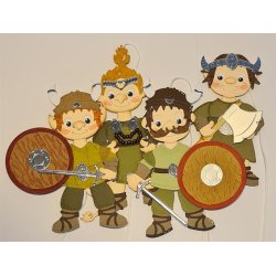 Dies/sk�re stencils, By Lene's BLD1847, Tilbeh�r til Vikinger (BLD1844), �kse, sv�rd, skjold &amp; mj�dkrus