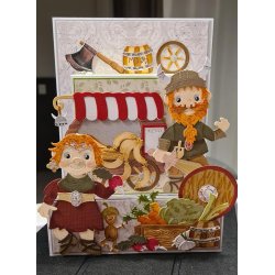 Dies/sk�re stencils, By Lene's BLD1845, Tilbeh�r til Vikinger (BLD1844), Piget�j &amp; fletninger