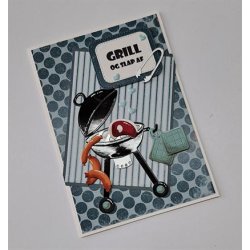 Dies/sk�re stencils, By Lene's BLD1850, Kuglegrill m/tilbeh�r