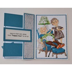 Dies/sk�re stencils, By Lene's BLD1853, Senior-serien; En moden kvinde