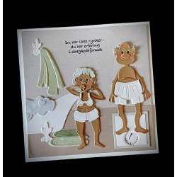 Dies/sk�re stencils, By Lene's BLD1853, Senior-serien; En moden kvinde