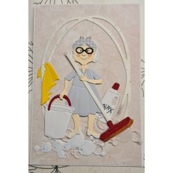 Dies/sk�re stencils, By Lene's BLD1853, Senior-serien; En moden kvinde