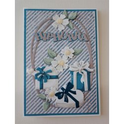 Dies/sk�re stencils, By Lene's BLD1860; Oval ramme &amp; rose