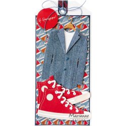 Dies/skre stencils, Habitjakke, slip &amp; butterfly fra Marianne Design, COL1573