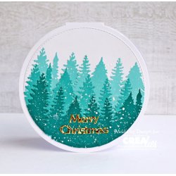 Dies/skre stencil, dobbelt rund kort fra Crealies, CLCZ591