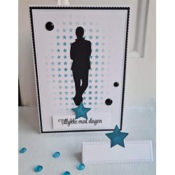 Die/skre stencil, Barto Design 135021, Silhuet af dreng