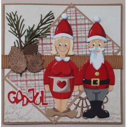 Dies/skre stencils, By Lene's julefigurer, BLD1484