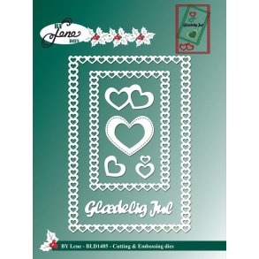 Dies/skre stencils, By Lene's hjerterammer og hjerter, BLD1485