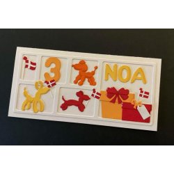 Dies/skre stencils, By Lene's ballondyr, BLD1509