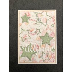 Dies/skre stencil, Simple&Basic, SBD231, Stjerner i omrids &amp; massiv