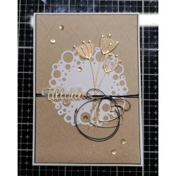 Dies/skre stencil, Simple&Basic, SBD232, Hjerter i omrids &amp; massiv