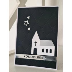 Dies/skre stencil, Simple&Basic, SBD233, kirker i 2 str.