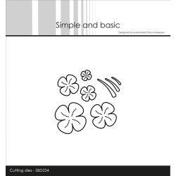 Dies/skre stencil, Simple&Basic, SBD234, Firklver