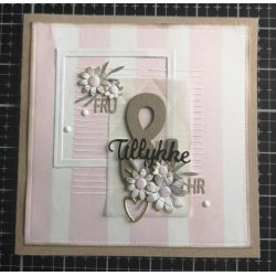 Dies/skre stencil, Simple&Basic, SBD237, Margueritter