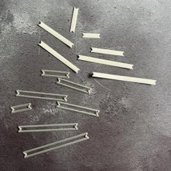 Dies/skre stencil, Simple&Basic, SBD243, mini-bannere i 0,6cm bredde