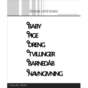 Dies/sk�re stencil, Simple&Basic, SBD269, 