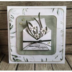 Dies/skre stencil, Simple&Basic, SBD285, konvolut m/hjerter