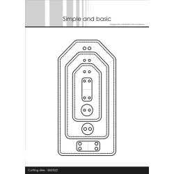 Dies/skre stencil, Simple&Basic, SBD322, store Tags