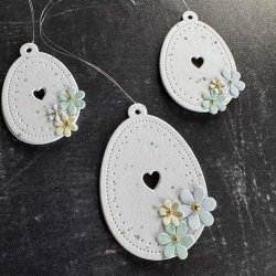 Dies/skre stencil, Simple&Basic, SBD520, Pskeg &amp; sm blomster