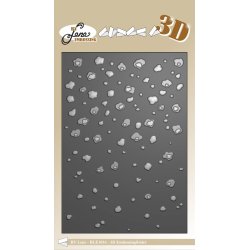 Embossing folder fra By Lene BLE1016; Sne / Snefnug