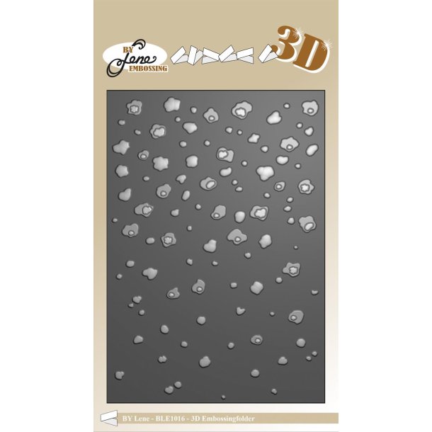 Embossing folder fra By Lene BLE1016; Sne / Snefnug
