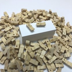 Trsko med hul 2, natur, 7x16mm, 100 par