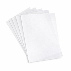 Vellum A4, 202g, Hvid m/s�lvsk�r, 