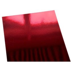 Spejlkarton A4, Glossy "Ruby Red, 250g/m2, 5ark, Paper Favourites PFSS106