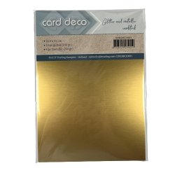 Glitter &amp; Spejlkarton fra Card Deco, 10 ark 230g-Glitter + 4 ark 250g-Metallic, A5, Ass. farver