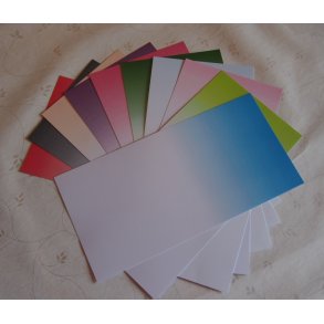Skyggekort, 14x28cm, 10 ark i forskellige farver