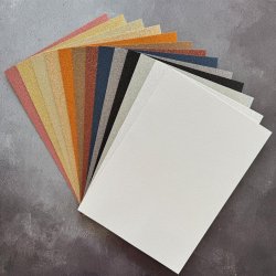 Glitter karton, A4, "Mrk Rosa", 250g/m2, 5ark, Paper Favourites PFSS213