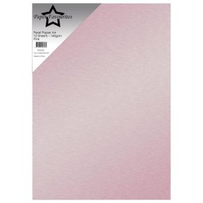 Perlemors papir A4, Paper Favourites PFSS307, 140g, 10ark ROSA