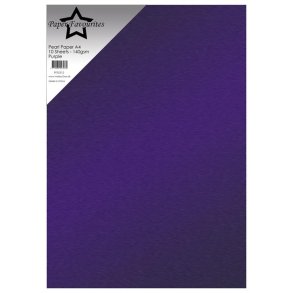 Perlemors papir A4, Paper Favourites PFSS312 140g, 10ark PURPUR LILLA